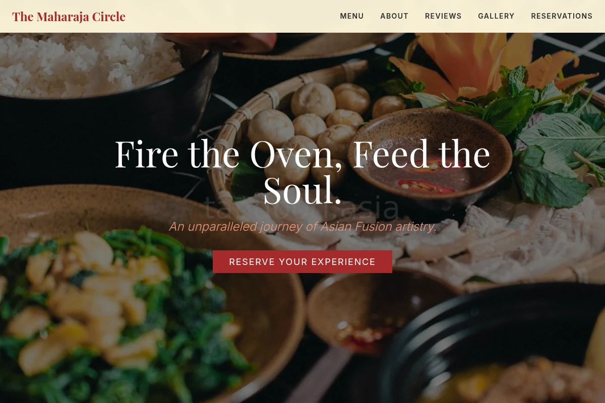 Gourmet Asian Fusion Food
